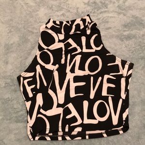 Sleeveless crop top